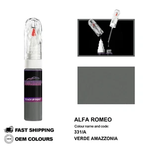 FOR ALFA ROMEO VERDE AMAZZONIA 331/A Touch Up Paint Pen Brush Fix Kit Scratch - Picture 1 of 8