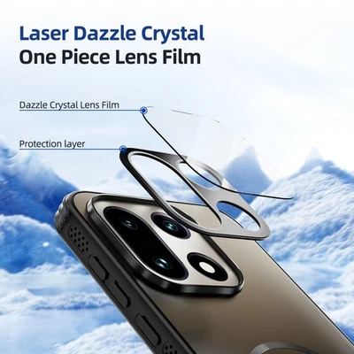 For OnePlus 15, Phone Case Hybird Armor Wireless Charging Full Lens Camera Cover - Image 1 of 4