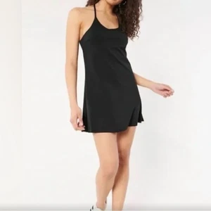 NWT Hollister Gilly Hicks Sz M Black Athletic Cami Tennis Dress Shorts Pockets - Picture 1 of 15