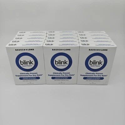105x Blink NutriTears para ojos secos píldoras de hidratación paquete de inicio caducidad: 26/02 Foto 1 de 4