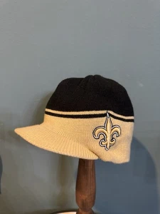 NFL New Orleans Saints 47 Brand Damen Warm Up Schwarz und Gold Strickmütze - Bild 1 von 8