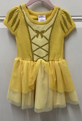 Toddler Disney Princess BELLE /BEAUTY & THE BEAST Yellow/Gold Cosplay Dress 2T - Image 1 of 3
