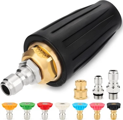 Puntas de lavadora a presión Twinkle Star boquilla turbo, 4000 PSI máx., rotación 360°...  Foto 1 de 4