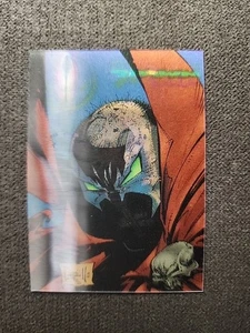 1996 Wildstorm SPAWN Chromium Lenticular Motion Card # 1 The Face Of Evil - Picture 1 of 2