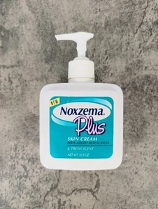 Vintage 90er Noxzema Plus Hautcreme Feuchtigkeitscreme Lotion Pumpe 10,5 oz Made in USA - Bild 1 von 4