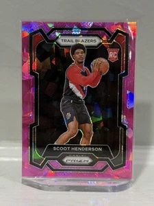 Scoot Henderson 2023-24 Panini Prizm Rosa Hielo agrietado Prizm Rookie RC - Imagen 1 de 3