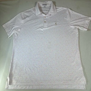 Polo de golf Peter Millar Summer Comfort Burger Utopia grande playa PGA Tour fanático - Imagen 1 de 12
