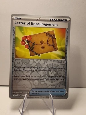 Letter of Encouragement 189/197 SV03: Obsidian Flames Reverse Holo Pokémon NM  - Image 1 of 2