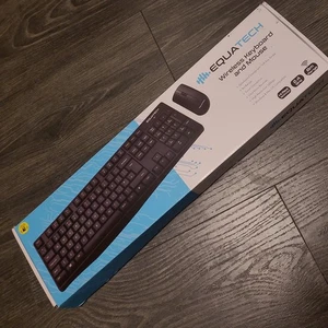 EquaTech Wireless  Keyboard and Mouse  Windows and Mac OS Compatible New - Picture 1 of 6