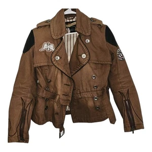Chaqueta de moto pesada Icon Moto MD 100 % algodón mediana para hombre - Imagen 1 de 12