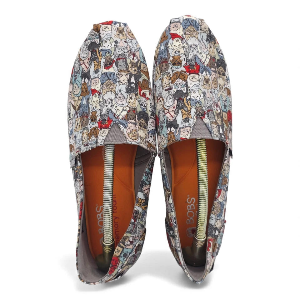 Zapatos sin cordones BOBS para perros Skechers espuma viscoelástica gato perro estampado para mujer talla 9,5 Foto 1 de 4