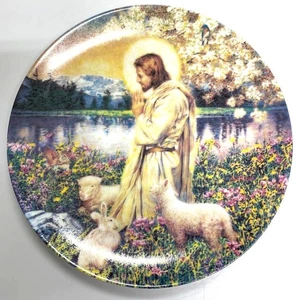 "Love One Another" Garden of the Lord Collection Plate by Artist Chuck Gillies - Picture 1 of 6