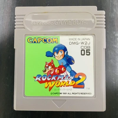 Rockman World 2 Nintendo Game Boy Capcom 1991 Japanese Version DMG-W2J Megaman - Image 1 of 4