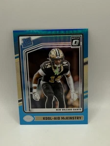 DonRuss Optic 2024/clasificado 299 novato Aqua Kook-aid Mckinstry  - Imagen 1 de 2