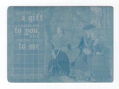 Cryptozoic Outlander Season 4 Printing Plate Father & Daughter F2 Brianna Jamie - Image 1 of 3