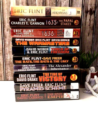 Lot of 10 Books  by Eric Flint W/David Weber HC/DJ First Editions - Image 1 of 4