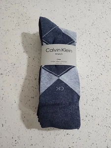 Paquete de 4 calcetines de vestir azules Calvin Klein para hombre - Imagen 1 de 2