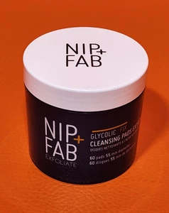 NIP + FAB Exfoliate Glycolic Fix Night Pads Extreme 60 Pads New Biodegradable - Picture 1 of 6