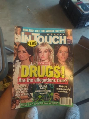 Rare In Touch Weekly Magazine Britney Spears Lindsay Lohand DRUGS! December 2006 - Image 1 of 3