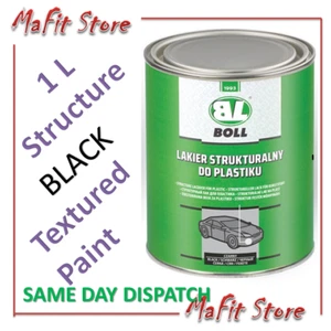 Structure Paint Black 1 L Bumper TEXTURED Restore Plastic FAST DRYING 1L BOLL - Picture 1 of 2