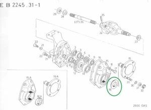 Wellendichtring Vorderachse front Axle seal für Kubota B6 B12 7000 7001 35x52x64 - Picture 1 of 2