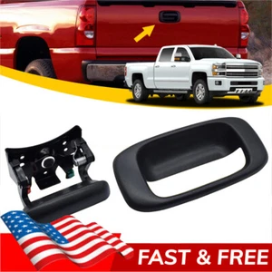Tailgate Handle w/ Bezel & Clips Fits 1999-2007 Chevy Silverado GMC Sierra USA - Picture 1 of 7