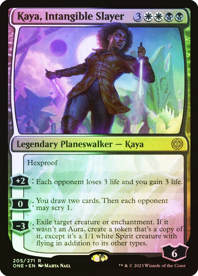 MTG FOIL Kaya, Intangible Slayer Promo Pack Phyrexia All Will Be One  - Promo: - Image 1 of 1
