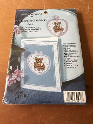 Cross Stitch Greeting Card Kit, The New Berlin Co., NEW - Image 1 of 2