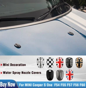 For Mini Cooper F54 F55 F56 F57 F60 Car Windshield Water Spray Nozzle Cover Trim - Picture 1 of 14