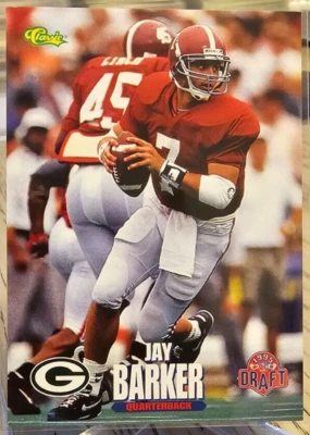 1995 Classic Draft Jay Barker RC #86 Green Bay Packers - Image 1 of 2