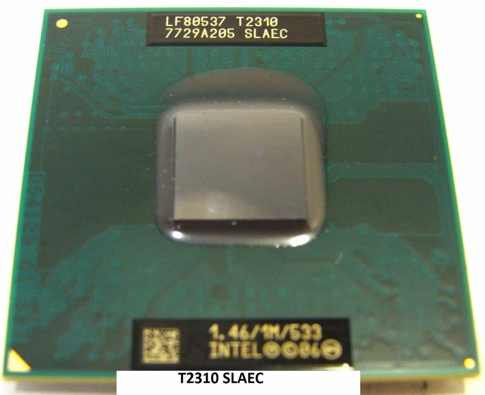 PROCESSORE Intel® Pentium® Dual-Core T2310 SLAEC 1M 1.46 GHz 533 MHz FSB CPU PC - Immagine 1 di 1