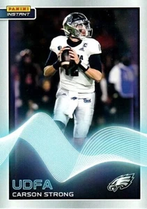 2022 NFL INSTANT DRAFT NIGHT CARSON STRONG #30 RC EAGLES 1/667 IN STOCK - Picture 1 of 2