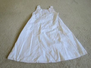 J. Crew White Cotton Pullover Sleeveless Dress Size 12 Large - Picture 1 of 15