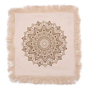 Kissenbezug - 45x45cm - Lotus Mandala Kissen - Bronze - Ancient Wisdom - Bild 1 von 3