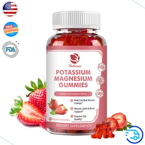 200mg Potassium Magnesium Gummies Muscle Bone & Joint Health Nervus Relif - Picture 1 of 9