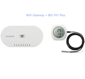 INKBIRD 2.4Ghz WiFi Gateway + Bluetooth Data Logger Temp Humid Screen Probe C/F - Picture 1 of 12