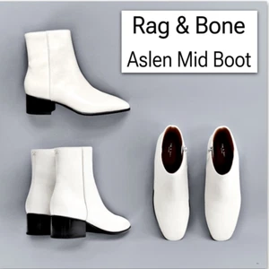 Rag & Bone Aslen Mid Boot Leather Chelsea Ankle Bootie Size 7.5 $475 - Picture 1 of 15
