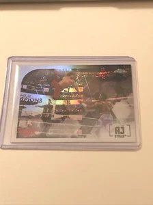 AJ Styles 2020 WWE Topps Chrome #1 Refractor Card - Imagen 1 de 2