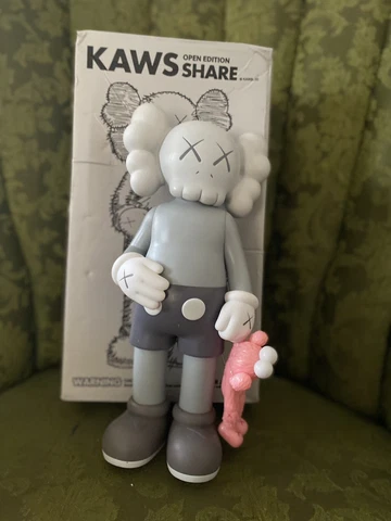 KAWS Share Vinyl Figure Grey Cover