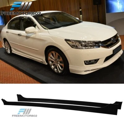 Подходит для седана Honda Accord 13–17 годов выпуска в стиле 4DR MD боковые юбки неокрашенные PP - Изображение 1 из 4