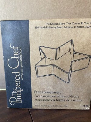 Pampered Chef Metall Sternform/Einsatz #1545, Pfannkuchen, Kuchen, Ausstechform - Bild 1 von 4