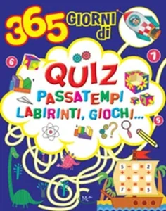 365 Giorni di Quiz, Passatempi, Labirinti, Giochi, con gioco dell'oca, 96 pagine - Imagen 1 de 6