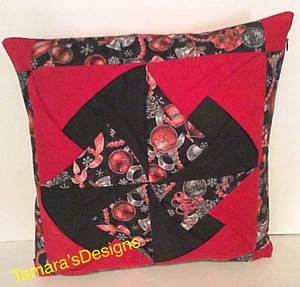 New Handmade Pillow Cover Size 16x16 Inch. For Christmas Hidden Zipper - Picture 1 of 3