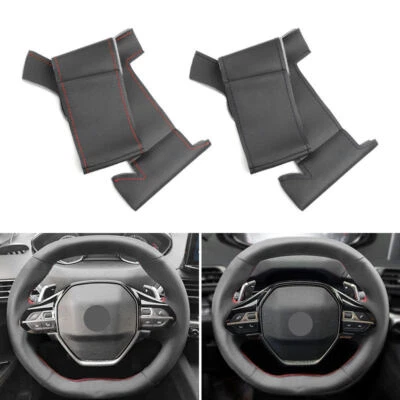 DIY Steering Wheel non-slip Cover Trim For Peugeot 3008 4008 2017 2018 508 2019 - Image 1 of 4