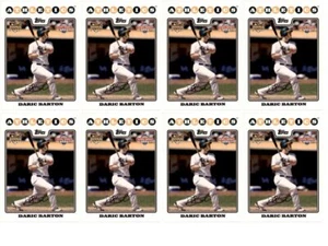 (8) 2008 Topps National Baseball Card Day #8 Daric Barton Athletics Card Lot - Picture 1 of 2