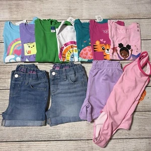 Toddler Girl 5T Lot Of Spring/Summer Clothes. NWT! 11 Pieces Of Colorful Clothes - Picture 1 of 24