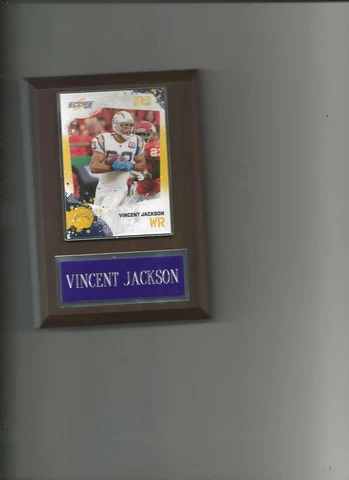 VINCENT JACKSON PLAQUE SAN DIEGO CHARGERS FOOTBALL NFL   C Cover