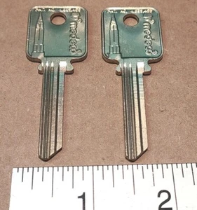2 x new Medeco blank uncut square headed keys, for 1 price - Picture 1 of 16