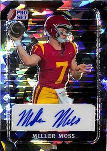 2023 Pro Set Metal Silver Crystals Miller Moss Auto PA-MM1 #5/15 USC - Picture 1 of 2