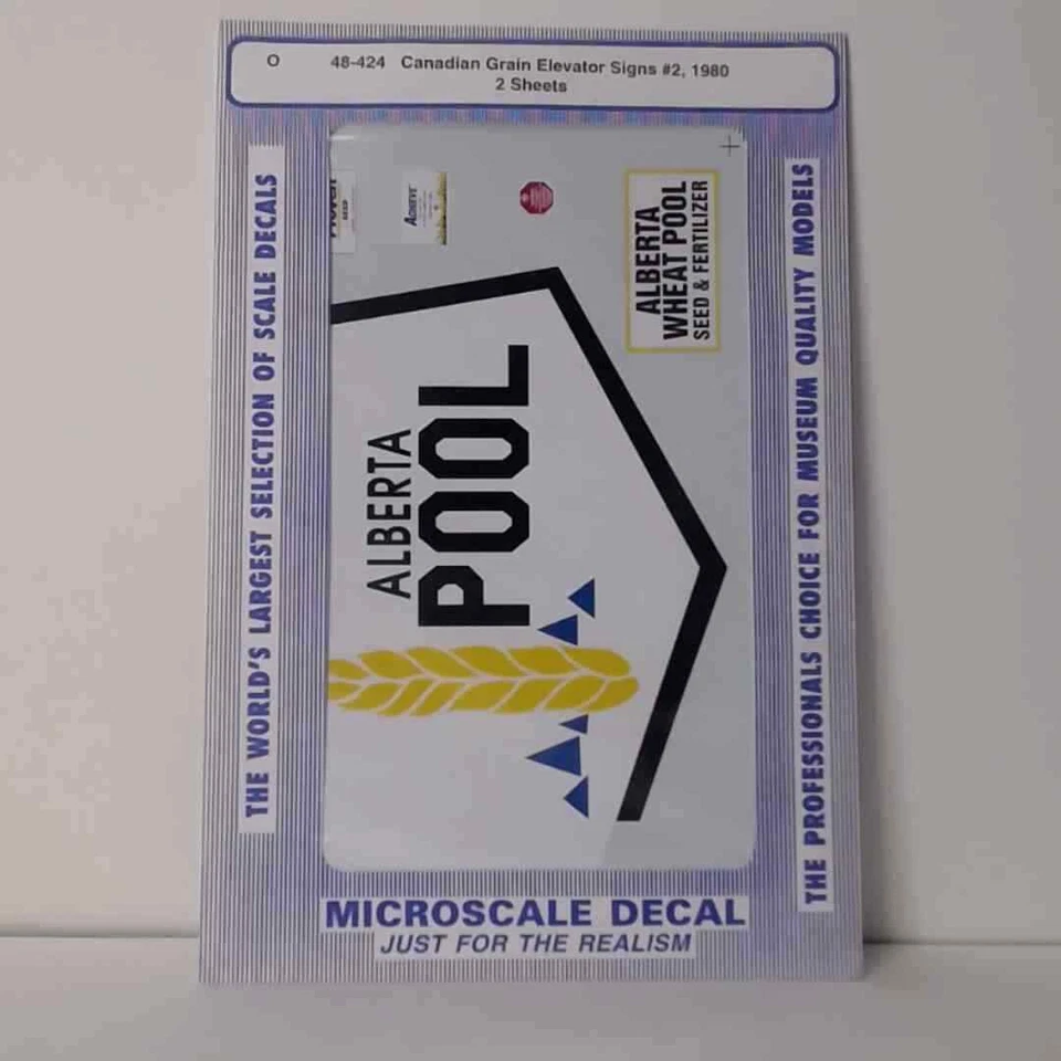 Microscale O Scale Decals: CANADIAN GRAIN ELEVATOR SIGNS #2 1980+ - Image 1 of 1